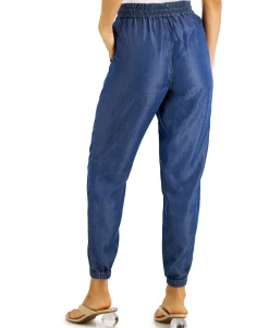 Women's Chambray Pull-On Jogger Pants
