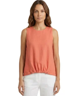 Women's Cinched-Waist Sleeveless Top