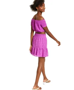 Women's Clip-Dot Crop Top