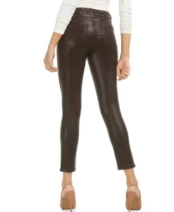 Women's Coated High Rise Ankle Skinny Jeans