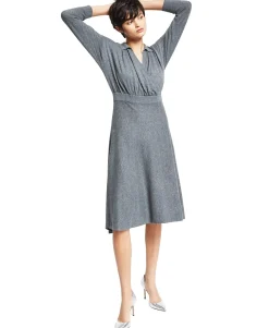 Women's Collared Sweater Dress
