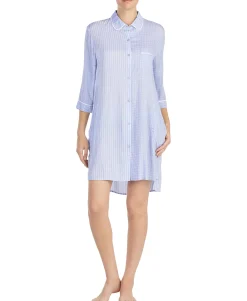 Women's Contrast-Print High-Low Sleepshirt