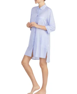 Women's Contrast-Print High-Low Sleepshirt