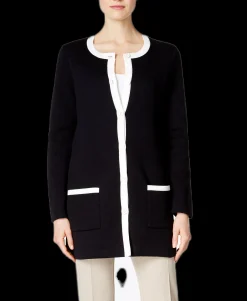Women's Contrast-Trim Cardigan