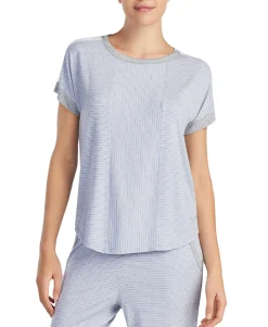 Women's Contrast-Trim Pajama Top