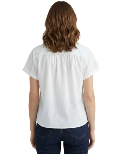 Women's Cotton Collared Top