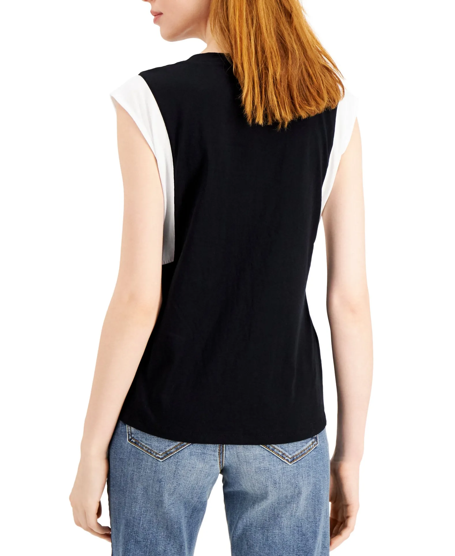 Women's Cotton Colorblocked Top