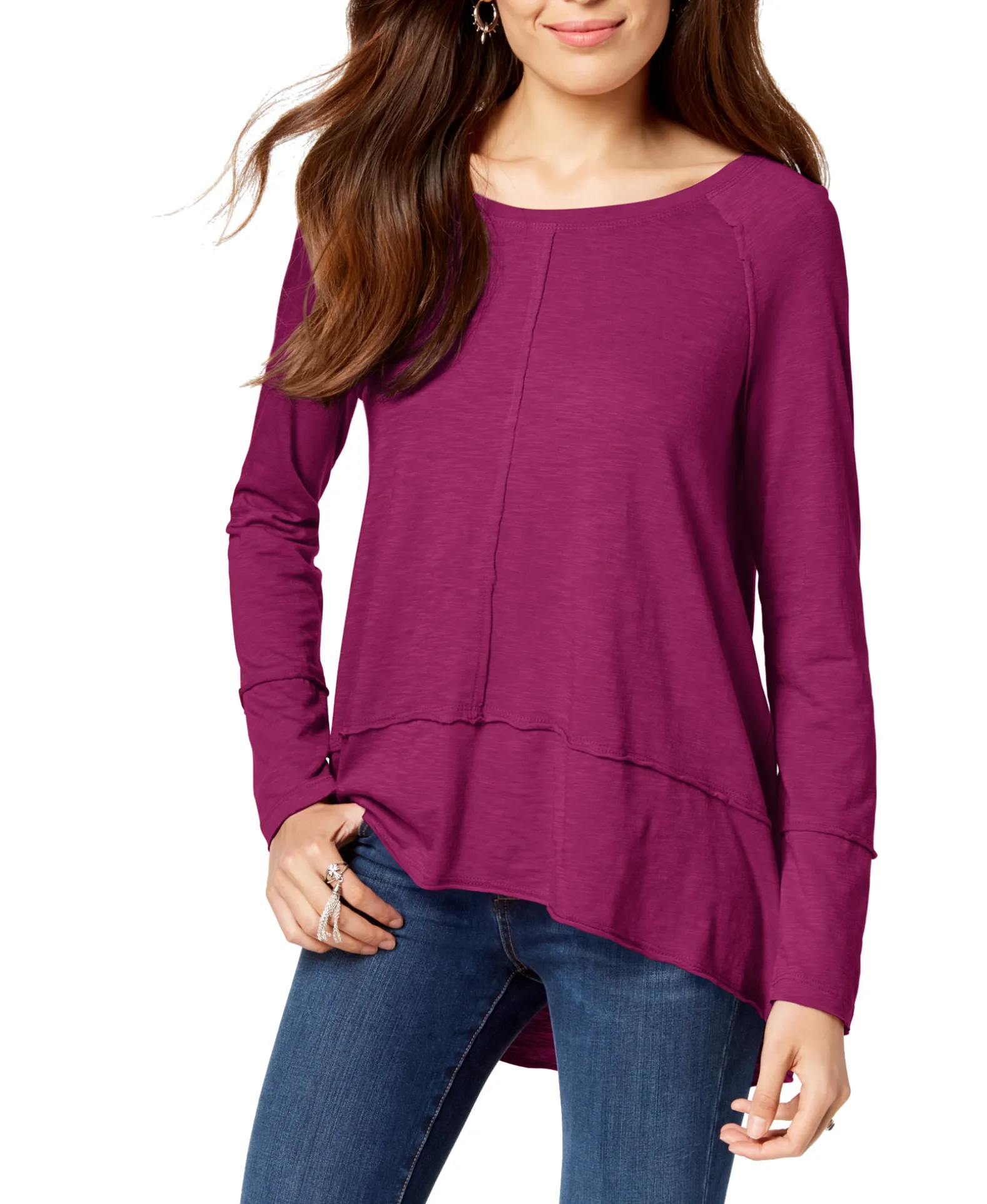 Women's Cotton High-Low Top