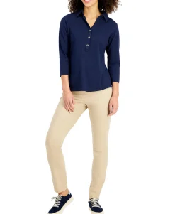Women's Cotton Polo Top