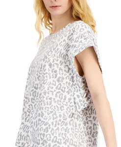 Women's Cotton Roll-Sleeve T-Shirt