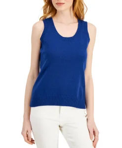 Women's Cotton Sweater-Knit Tank