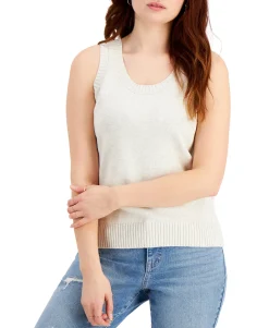 Women's Cotton Sweater-Knit Tank