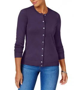 Women's Crew-Neck Cardigan