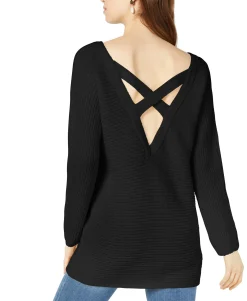 Women's Crisscross-Back Tunic Sweater