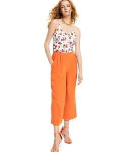 Women's Cropped Culotte Pants