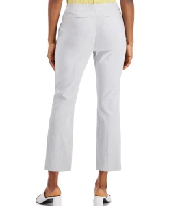 Women's Cropped Slit-Hem Straight-Leg Pants
