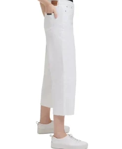 Women's Cropped Wide-Leg Pants