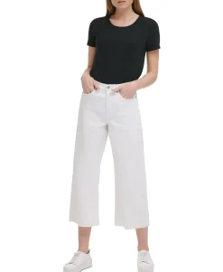 Women's Cropped Wide-Leg Pants