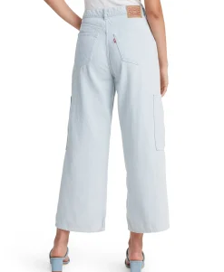 Women's Cropped Wide-Leg Utility Jeans