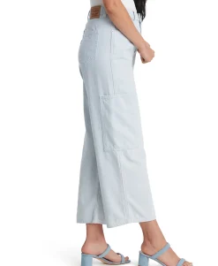 Women's Cropped Wide-Leg Utility Jeans