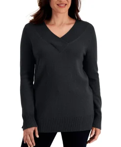 Women's Crossover V-Neck Sweater