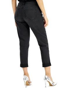 Women's Curvy Mid Rise Straight-Leg Jeans
