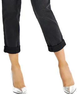 Women's Curvy Mid Rise Straight-Leg Jeans