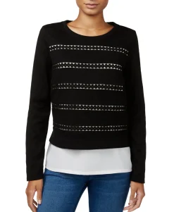 Women's Cutout Layered-Look Top