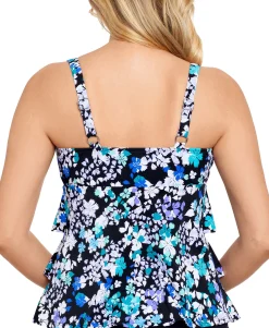 Women's Dancing Queen Triple Tier Tankini Top