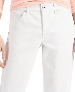 Women's Dip-Dyed Curvy-Fit Capri Jeans