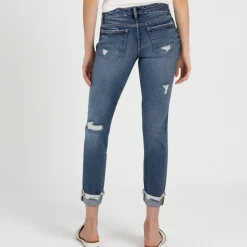 Women's Distressed Boyfriend Jeans