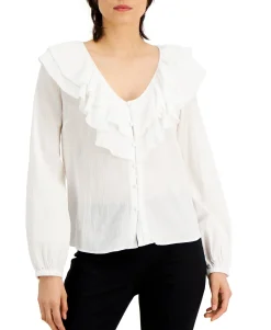 Women's Double-Ruffle Blouse