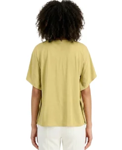 Women's Draped-Sleeve Top