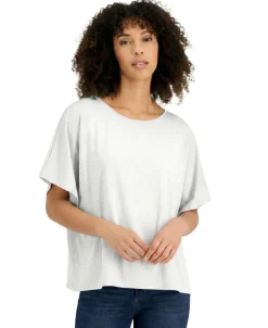 Women's Draped-Sleeve Top