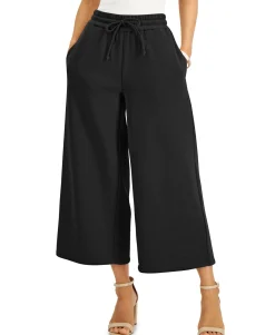 Women's Drawstring Culotte Pants