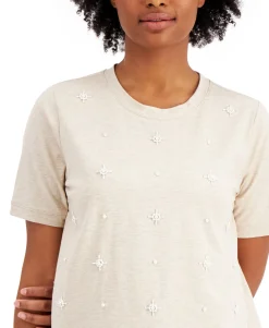 Women's Embellished Crewneck T-Shirt