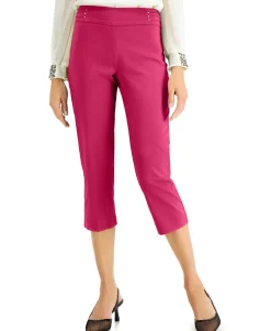 Women's Embellished Pull-On Capri Pants