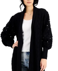 Women's Embellished-Sleeve Cardigan