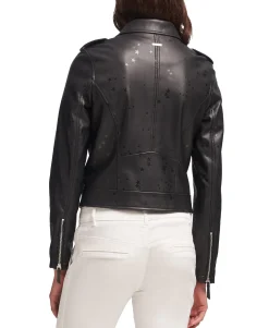 Women's Faux-Leather Moto Jacket