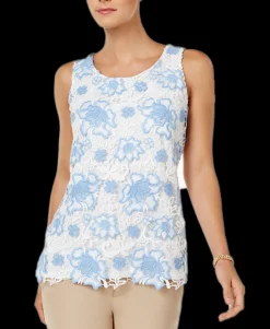Women's Floral Lace Tank Top