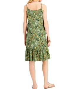 Women's Floral-Print Sleeveless Shift Dress