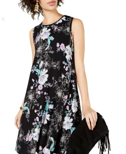Women's Floral-Print Swing Dress