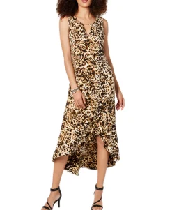 Women's Flounce-Hem Maxi Dress