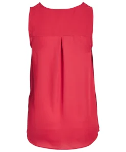 Women's Georgette Gold-Tone Pin Tank