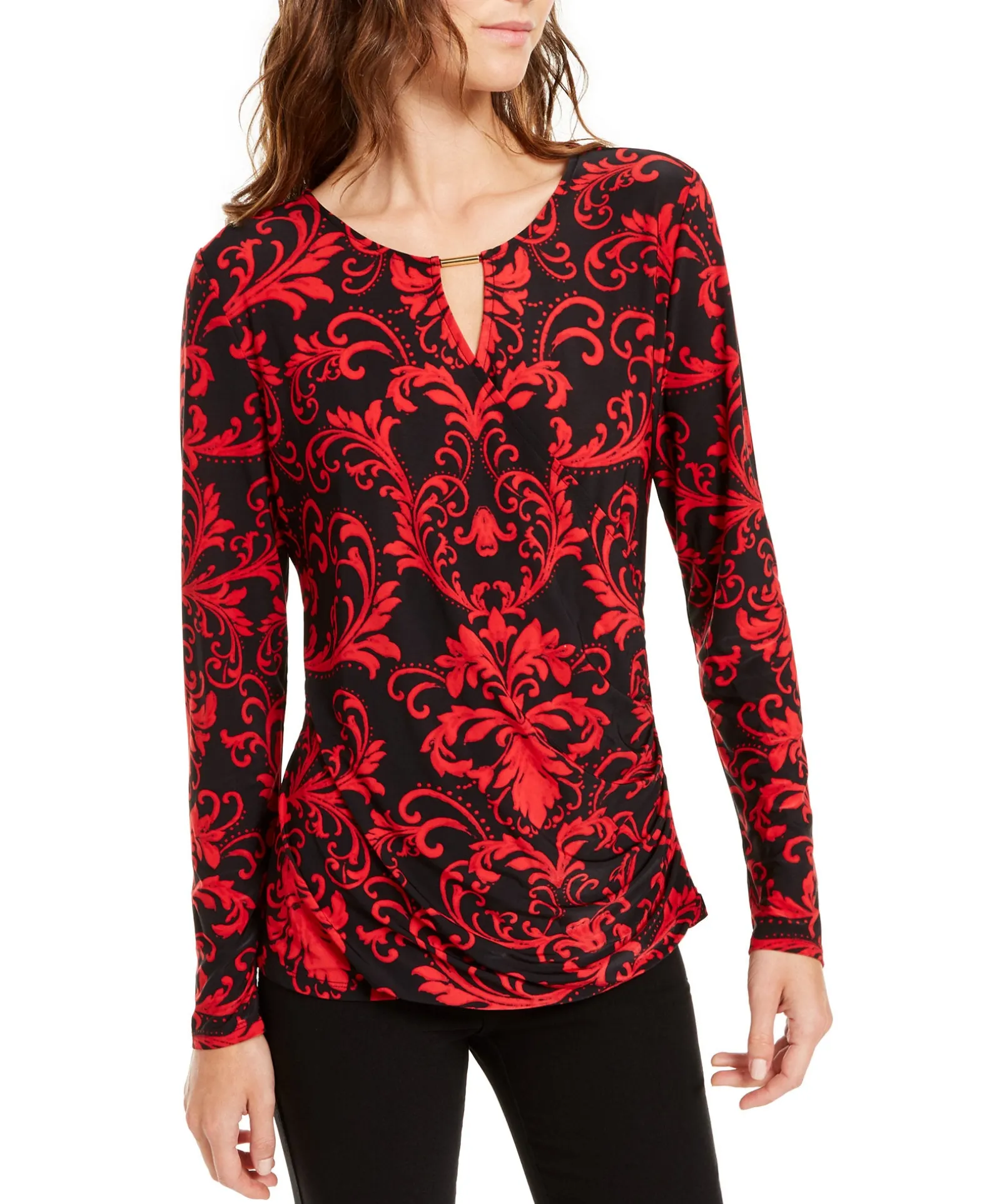 Women's Hardware Keyhole Top