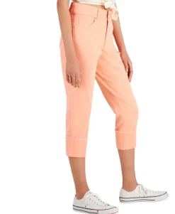 Women's High Cuffed Capri Jeans