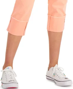 Women's High Cuffed Capri Jeans