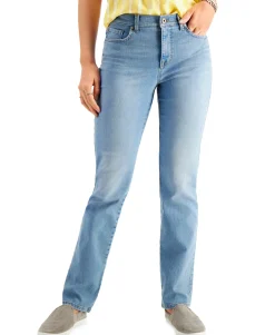 Women's High Rise Natural Straight-Leg Jeans