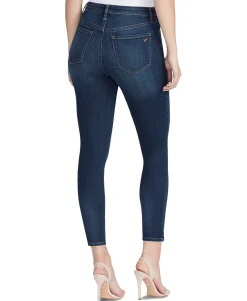 Women's High Rise Sculpted Ripped Skinny Ankle Jeans