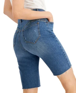 Women's High Rise Sculpting Fit Bermuda Jean Shorts